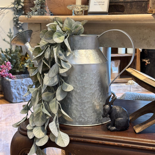 8 Quart Galvanized Metal Watering Can