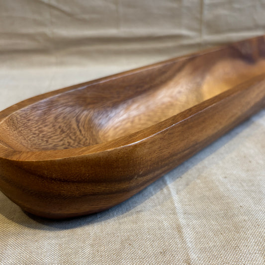 Vintage Wooden Bread Boat