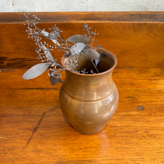 Vintage Bronze Coloured Vase - SM
