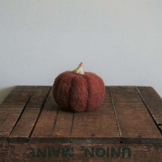 Wool Felt Pumpkin - Russet