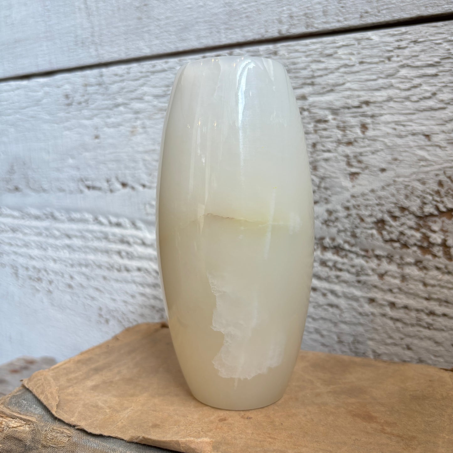 Vintage Alabaster Bud Vase
