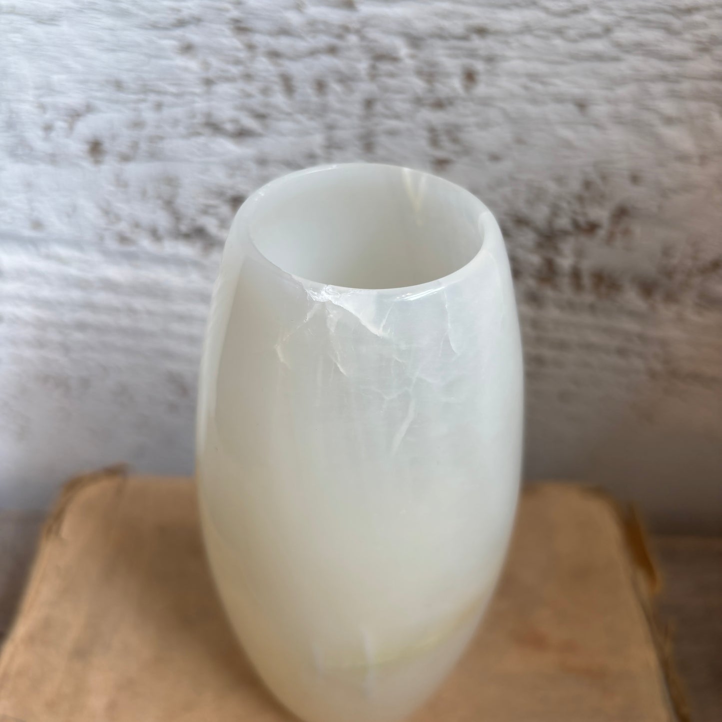 Vintage Alabaster Bud Vase