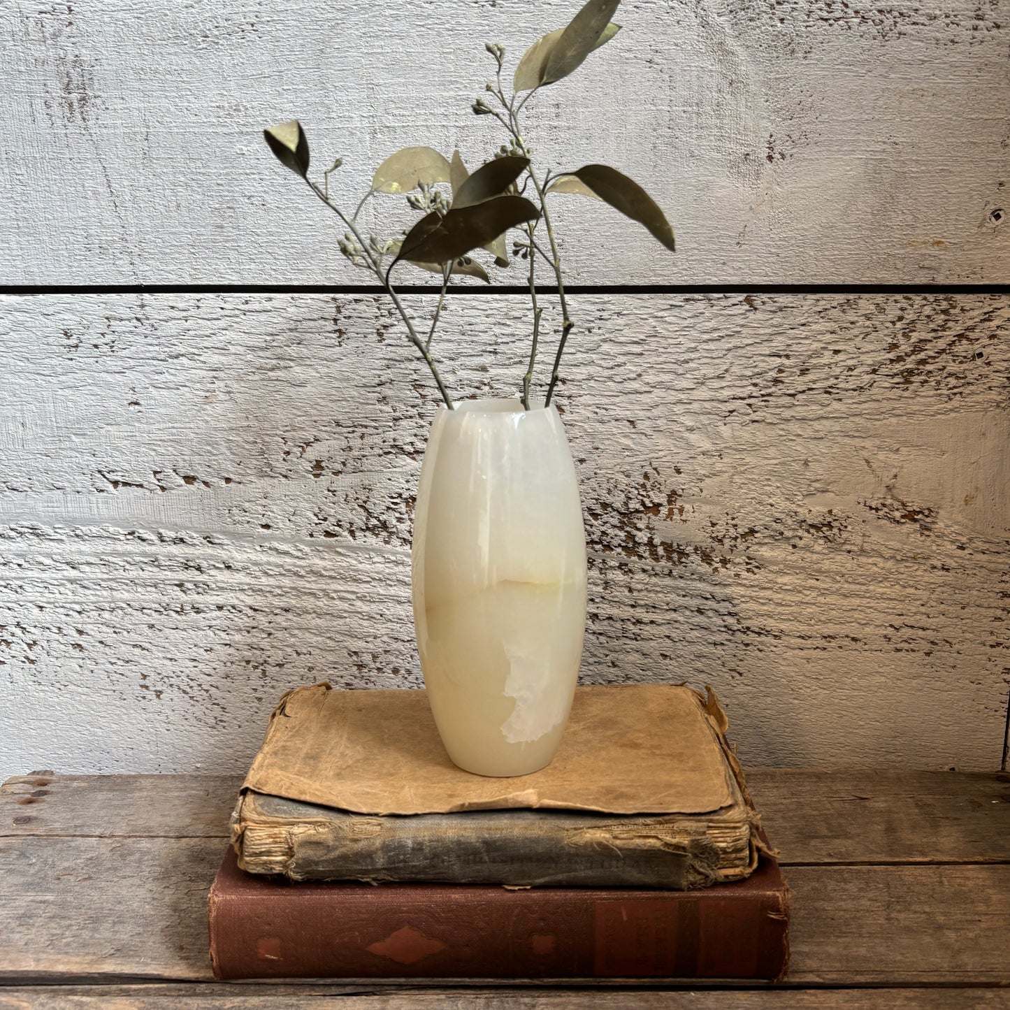 Vintage Alabaster Bud Vase