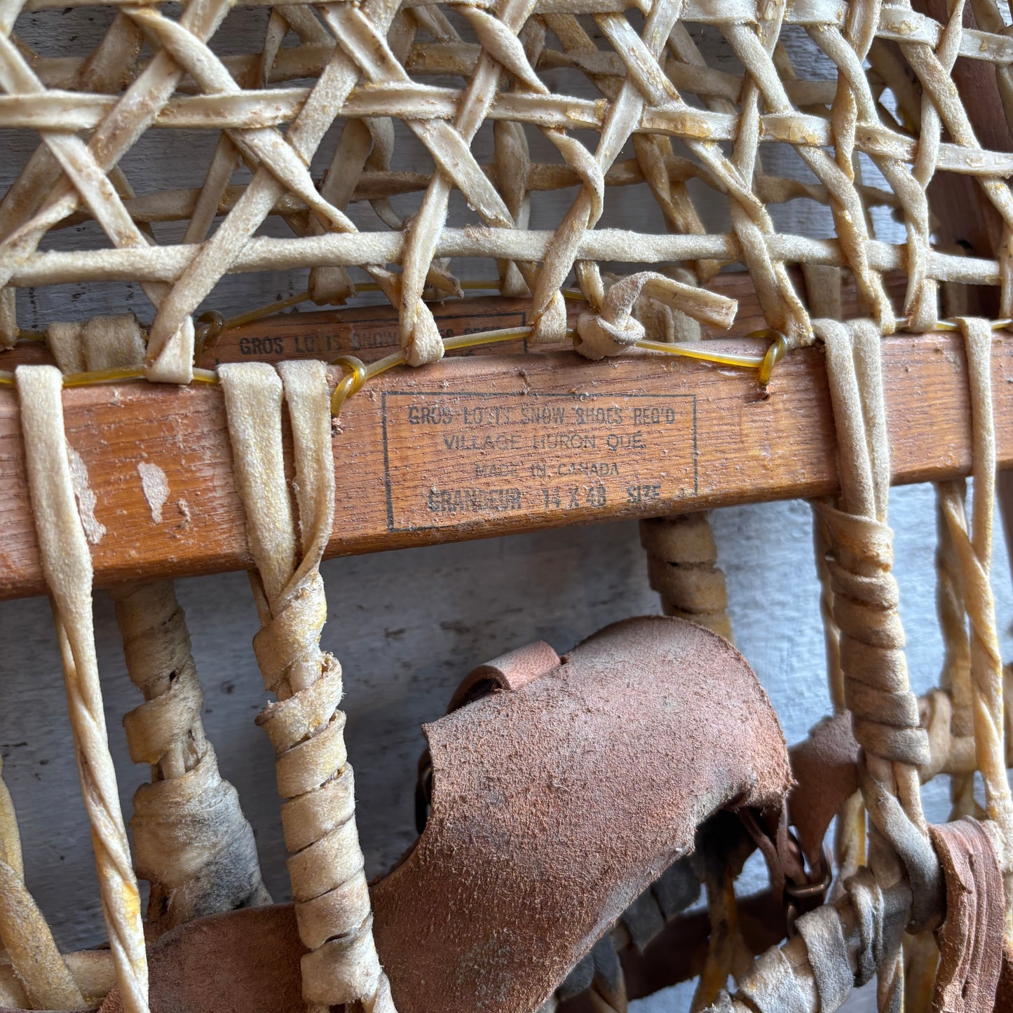 Antique Gros Louis Snow Shoes