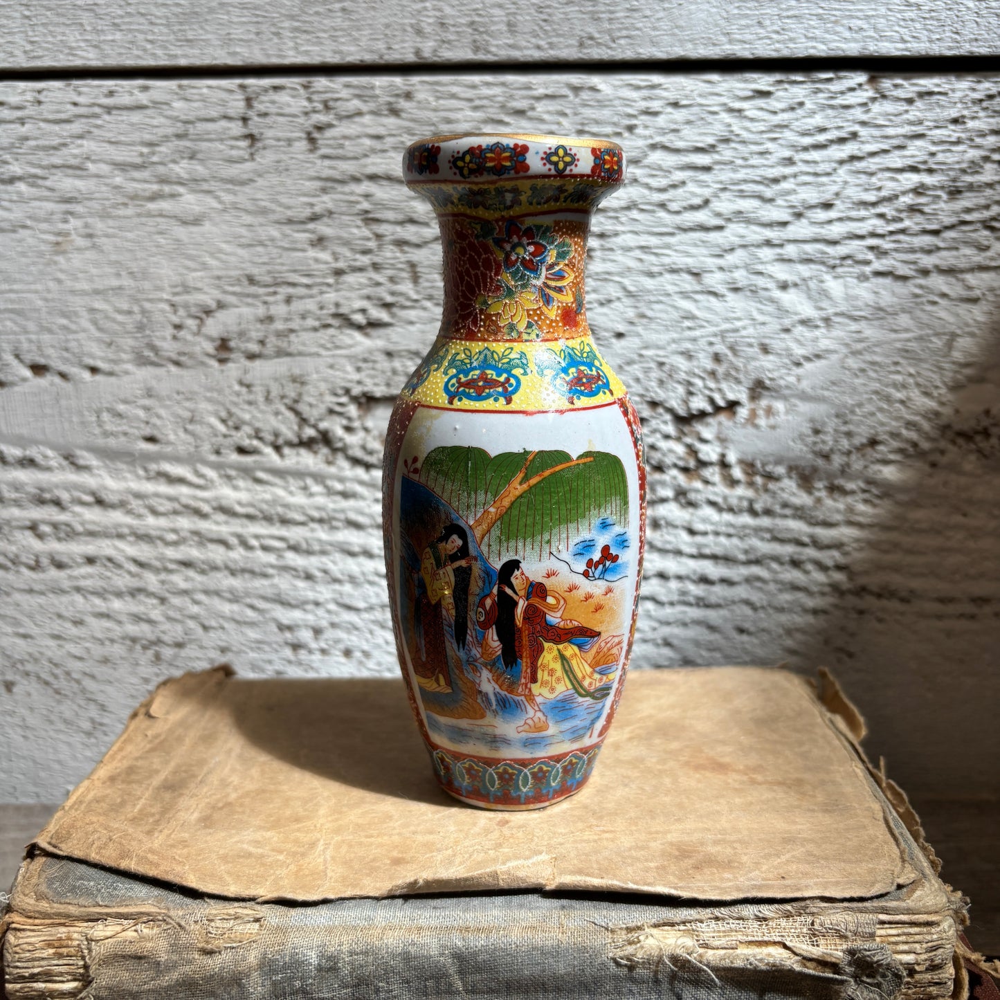 Vintage Satsuma Porcelain Vase