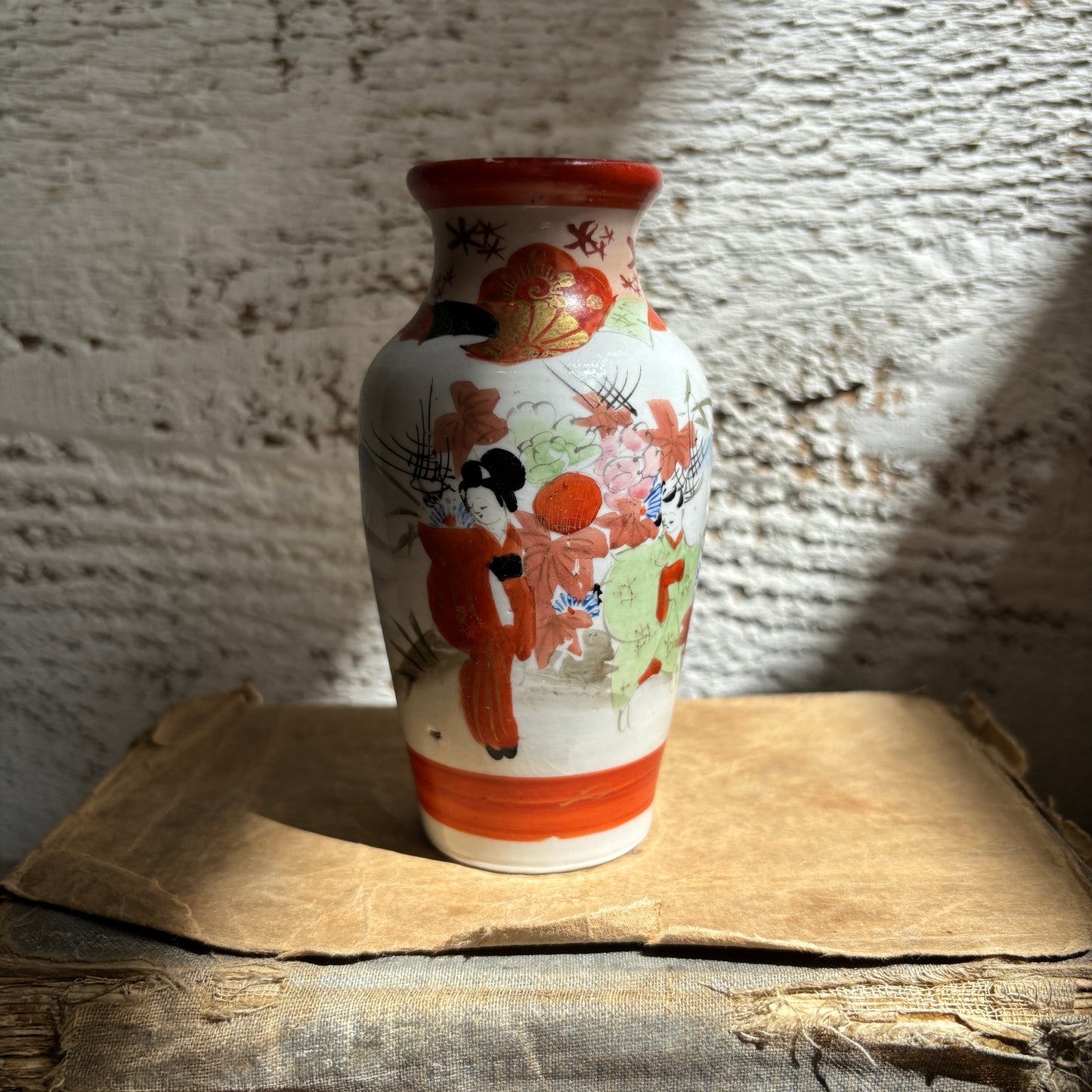 Vintage Satsuma Porcelain Vase