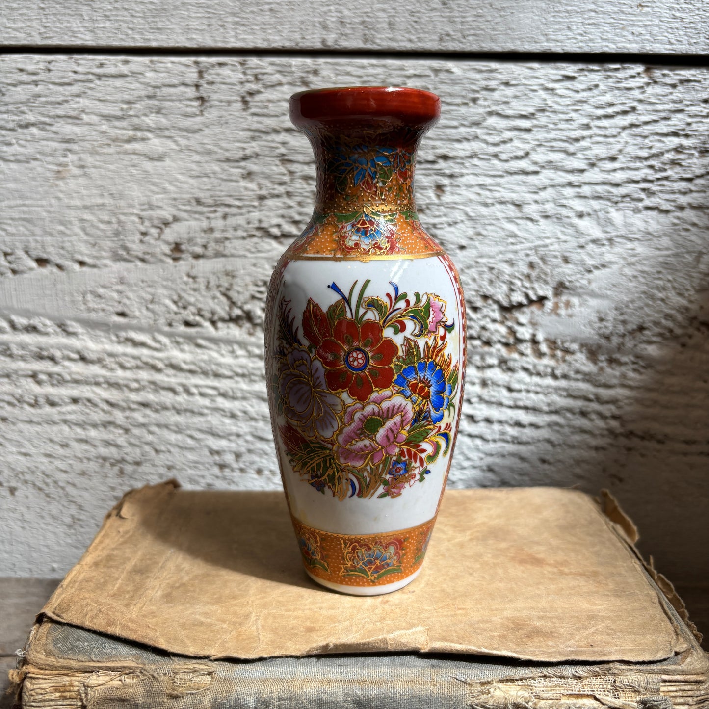 Vintage Satsuma Porcelain Vase