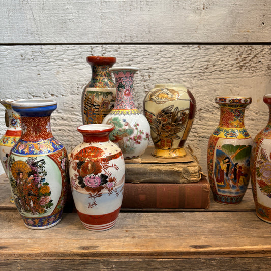 Vintage Satsuma Porcelain Vase