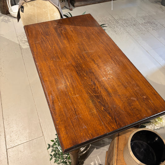 Vintage Wooden Table w/Two Drawers