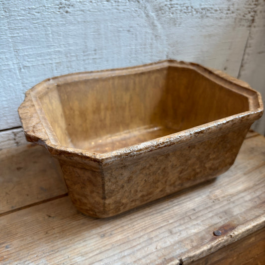 Vintage Stoneware Dish w/Handles - Beige