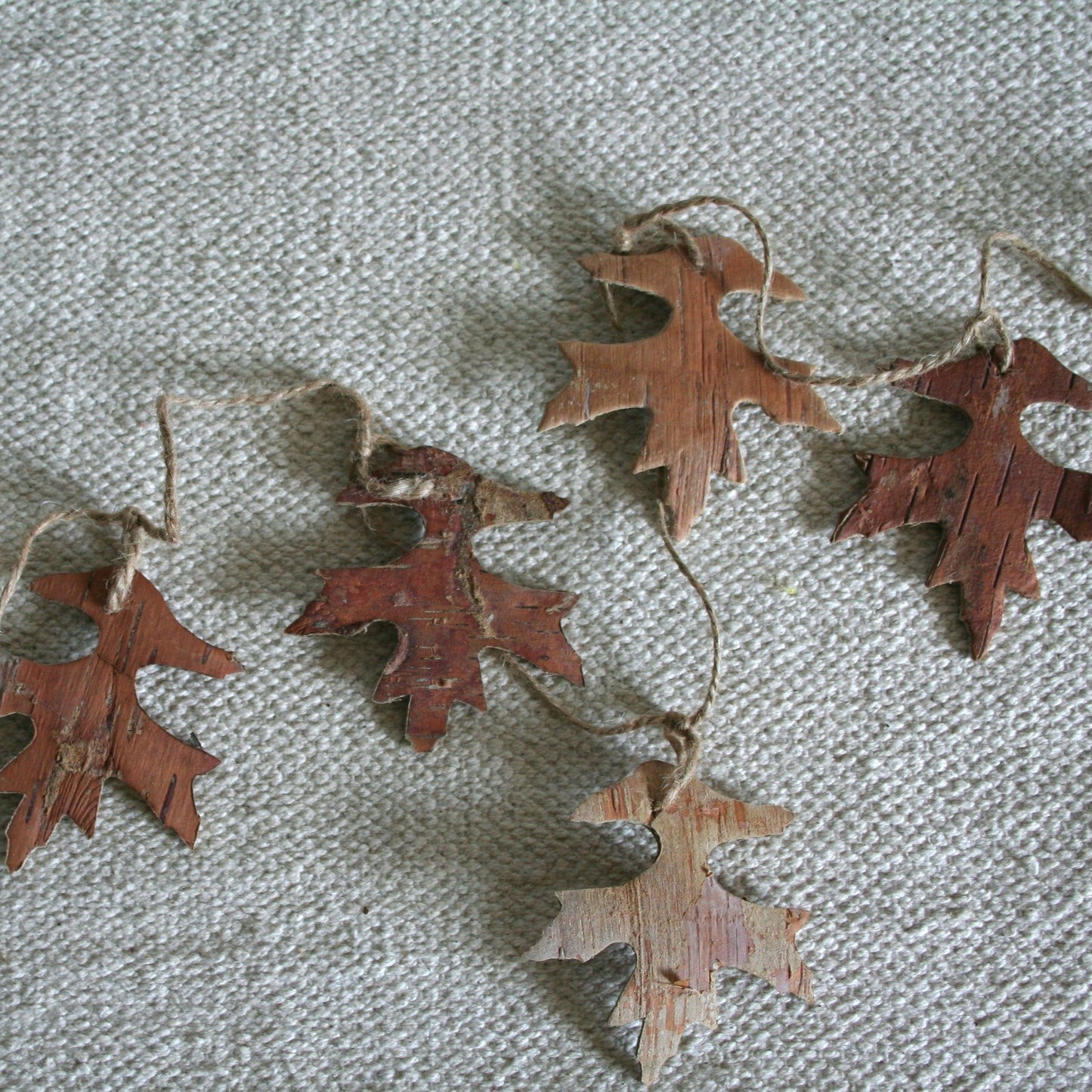 Birch Bark Leaf Garland