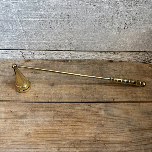 Vintage Polished Brass Candle Snuffer
