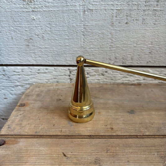 Vintage Polished Brass Candle Snuffer