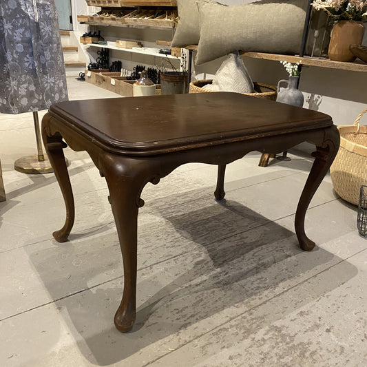 Vintage Small Wood Table - Dark