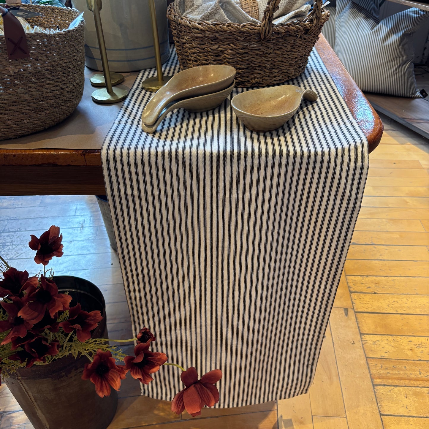 Ticking Table Runner - 108"
