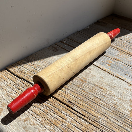 Vintage Baribo Maid Rolling Pin w/Red Handles - Assorted