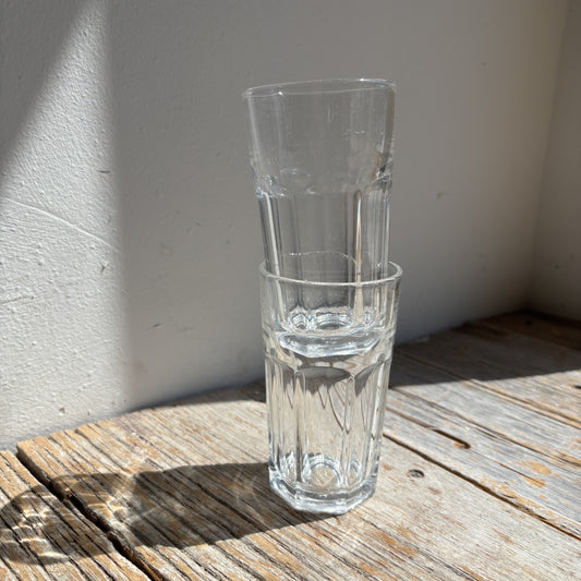 Vintage Flat Panel Juice Glasses - Set of 2