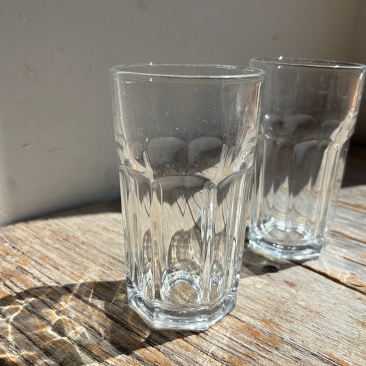 Vintage Flat Panel Juice Glasses - Set of 2