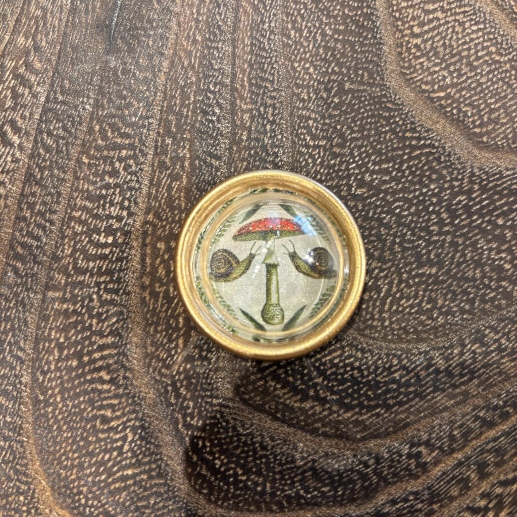 Gold Magnets w/ Botanical Motif
