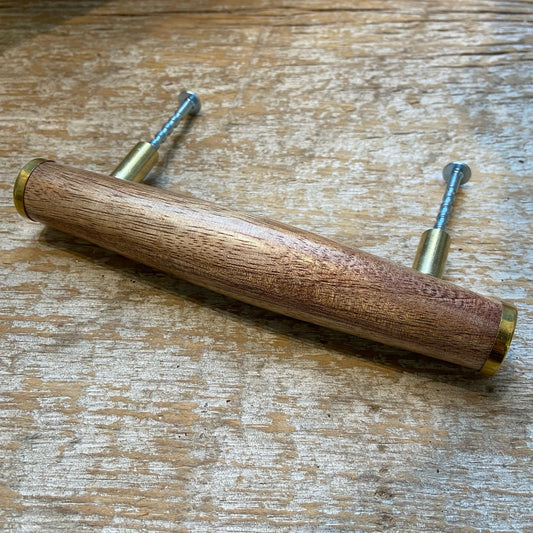 Pull: Wood & Gold Handle
