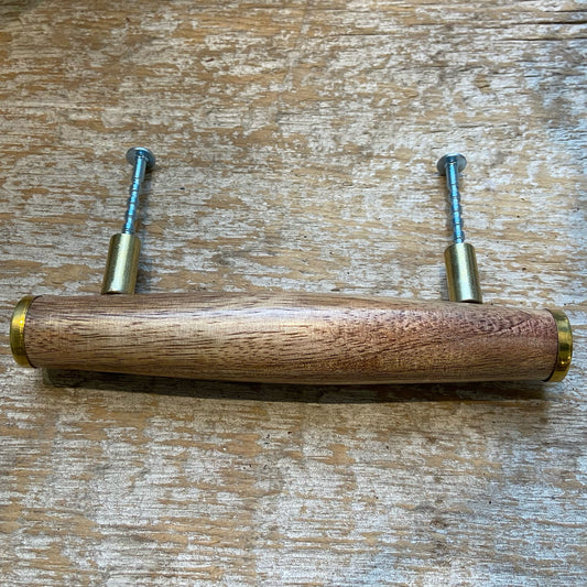 Pull: Wood & Gold Handle