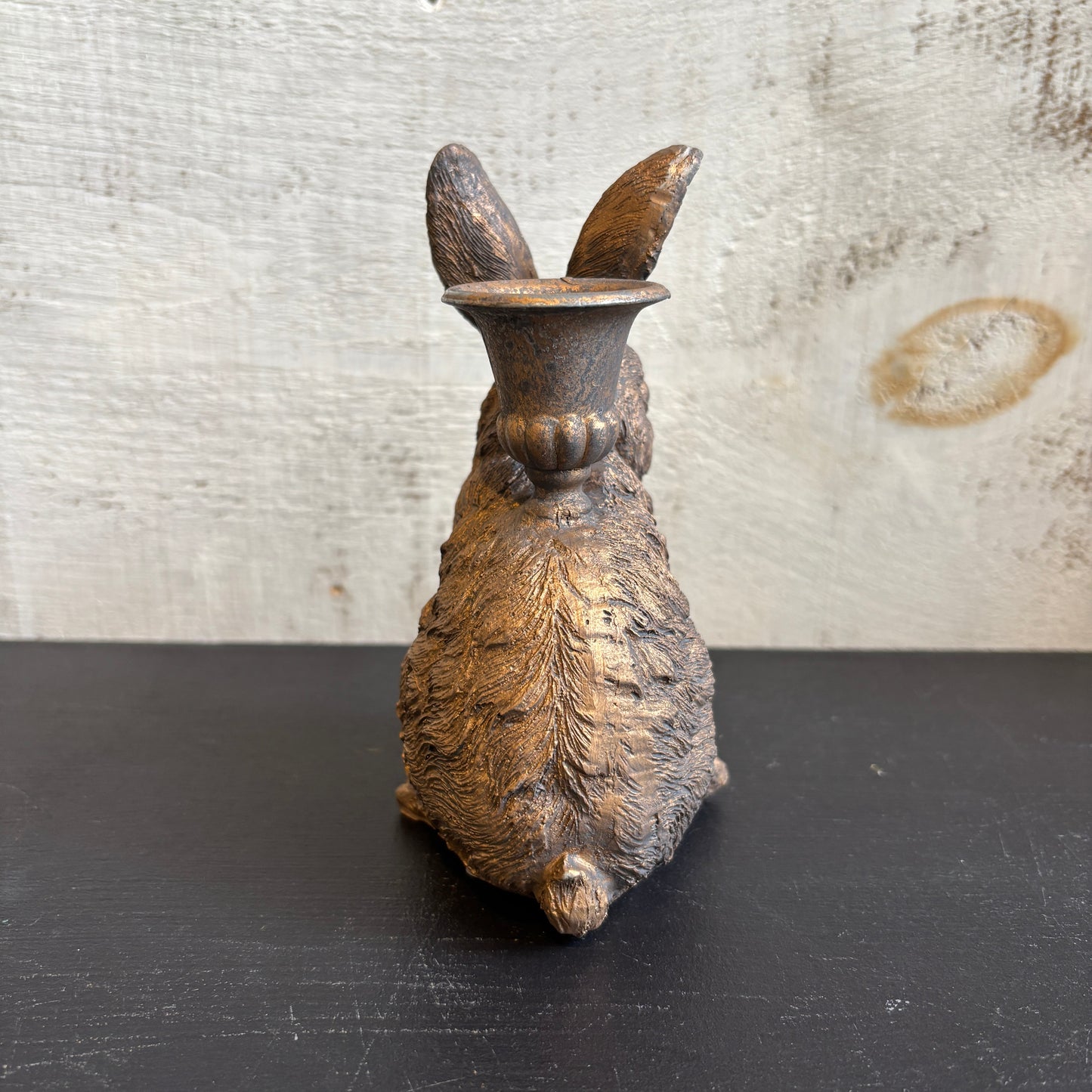 Gold Rabbit Taper Candle Holder