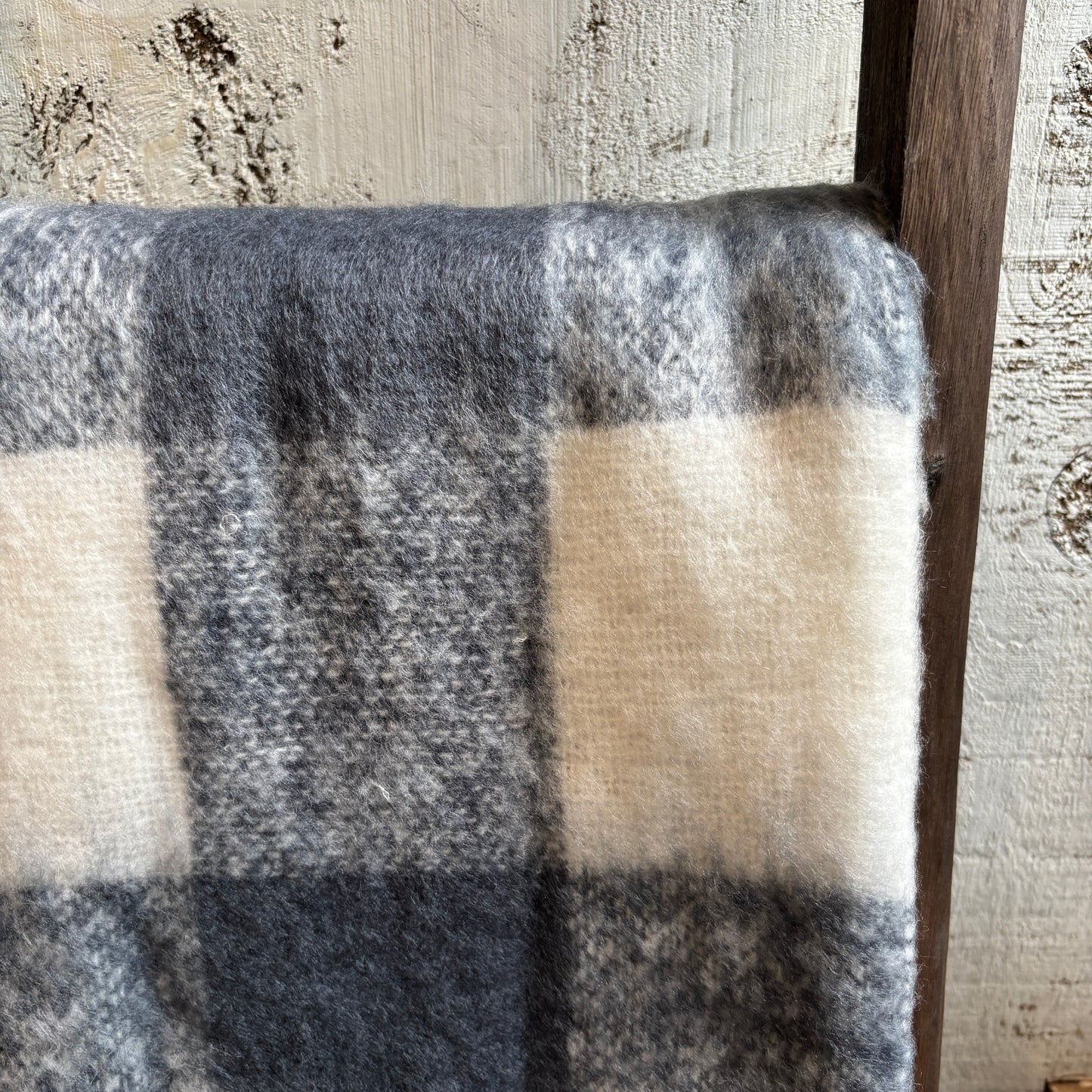 Woven Plaid Throw w/ Fringe