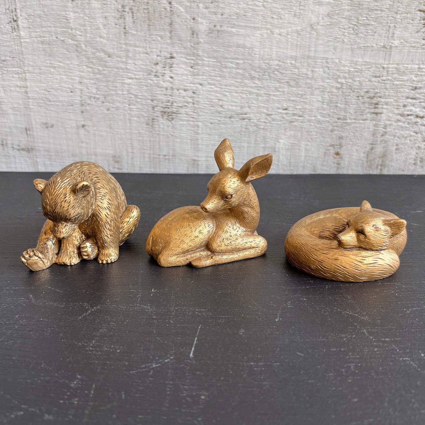 Gold Resin Woodland Animal