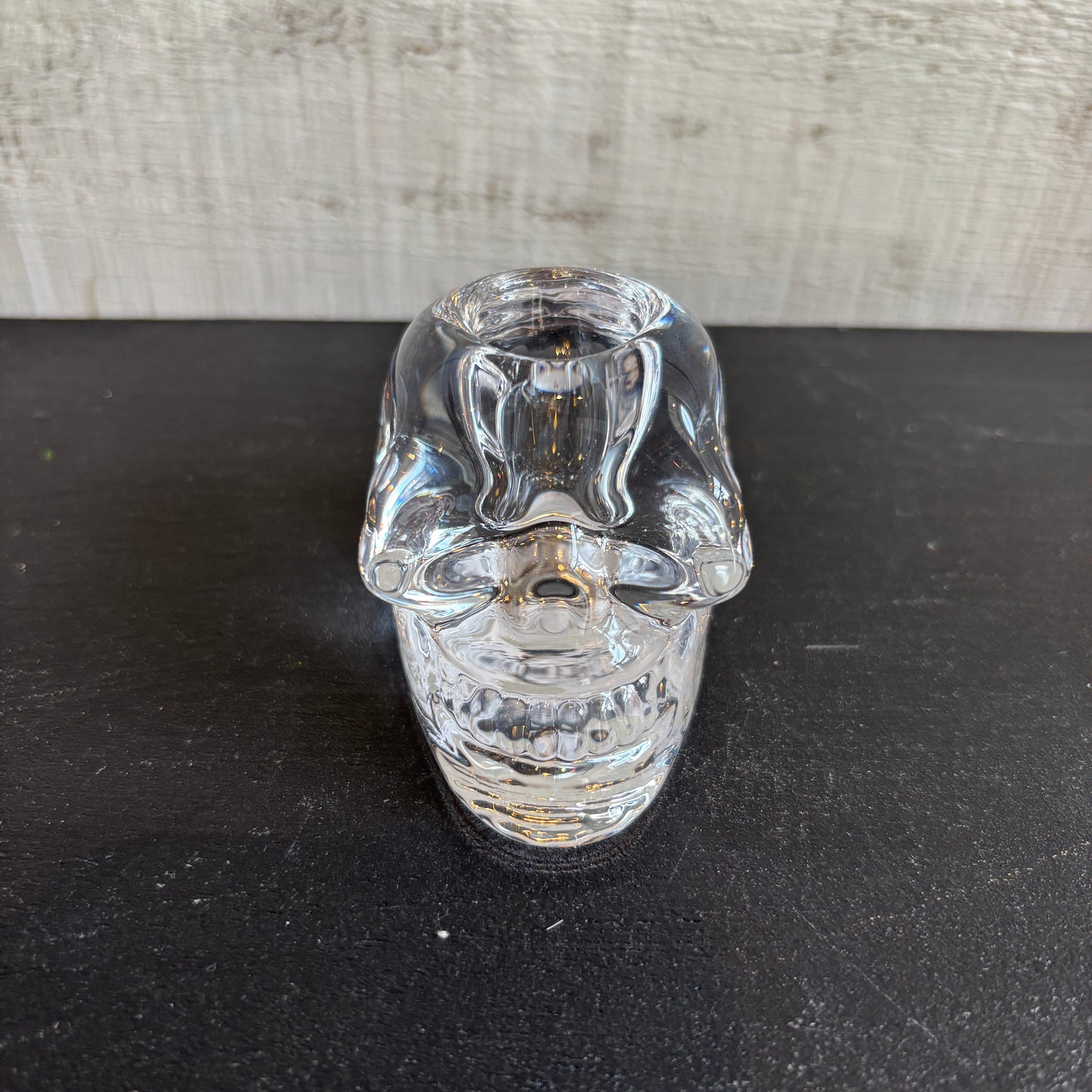 Glass Skull Taper Holder