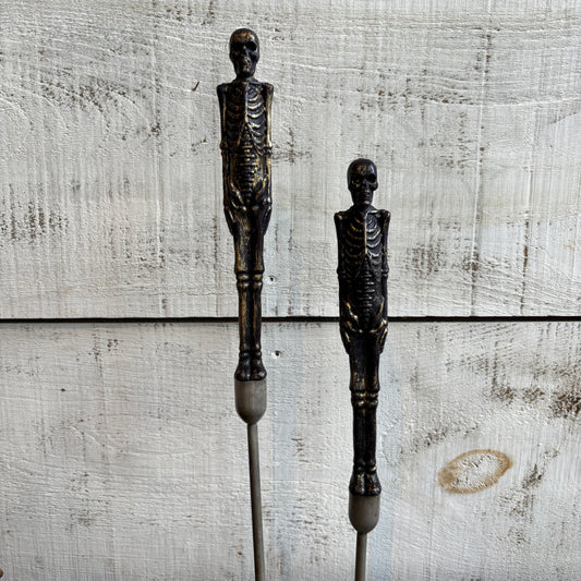Skeleton Taper Candles - Set of 2