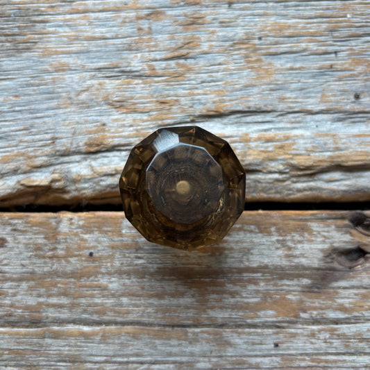 Knob: Glass Diamond- Smoke