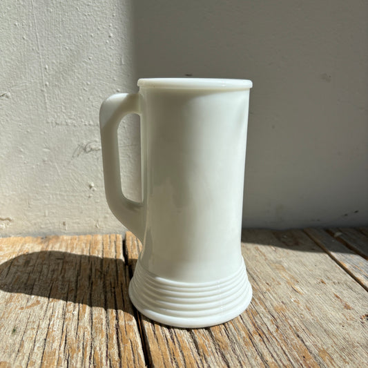 Milk Glass Beer Mug - Lot of 3