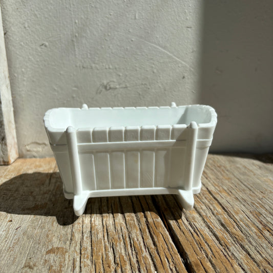 Milk Glass Crib