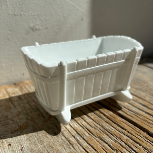 Milk Glass Crib