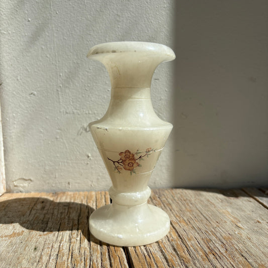 Stone Taper Candle Holder - Blossom Design