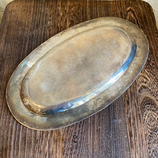 Vintage Silver Tray - Oval