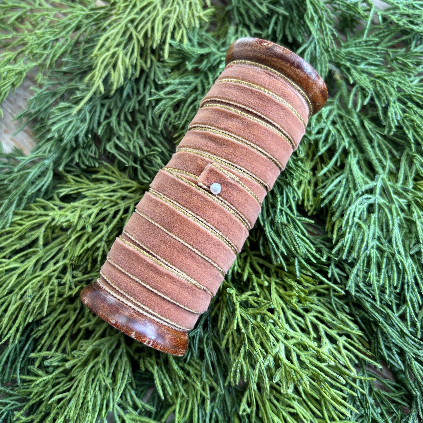 10 yard Velvet Ribbon  w/ Metallic Edge