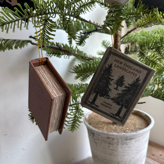 Fabric Book Ornament