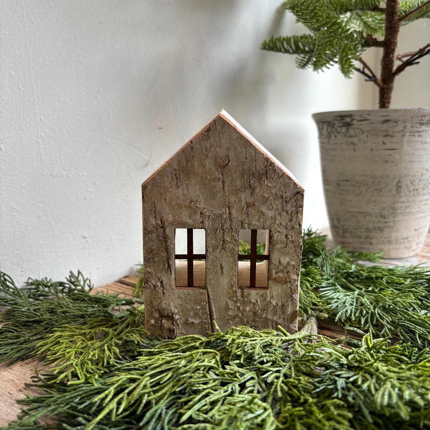 Birch Bark Houses w/ Windows