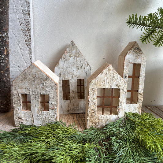 Birch Bark Houses w/ Windows