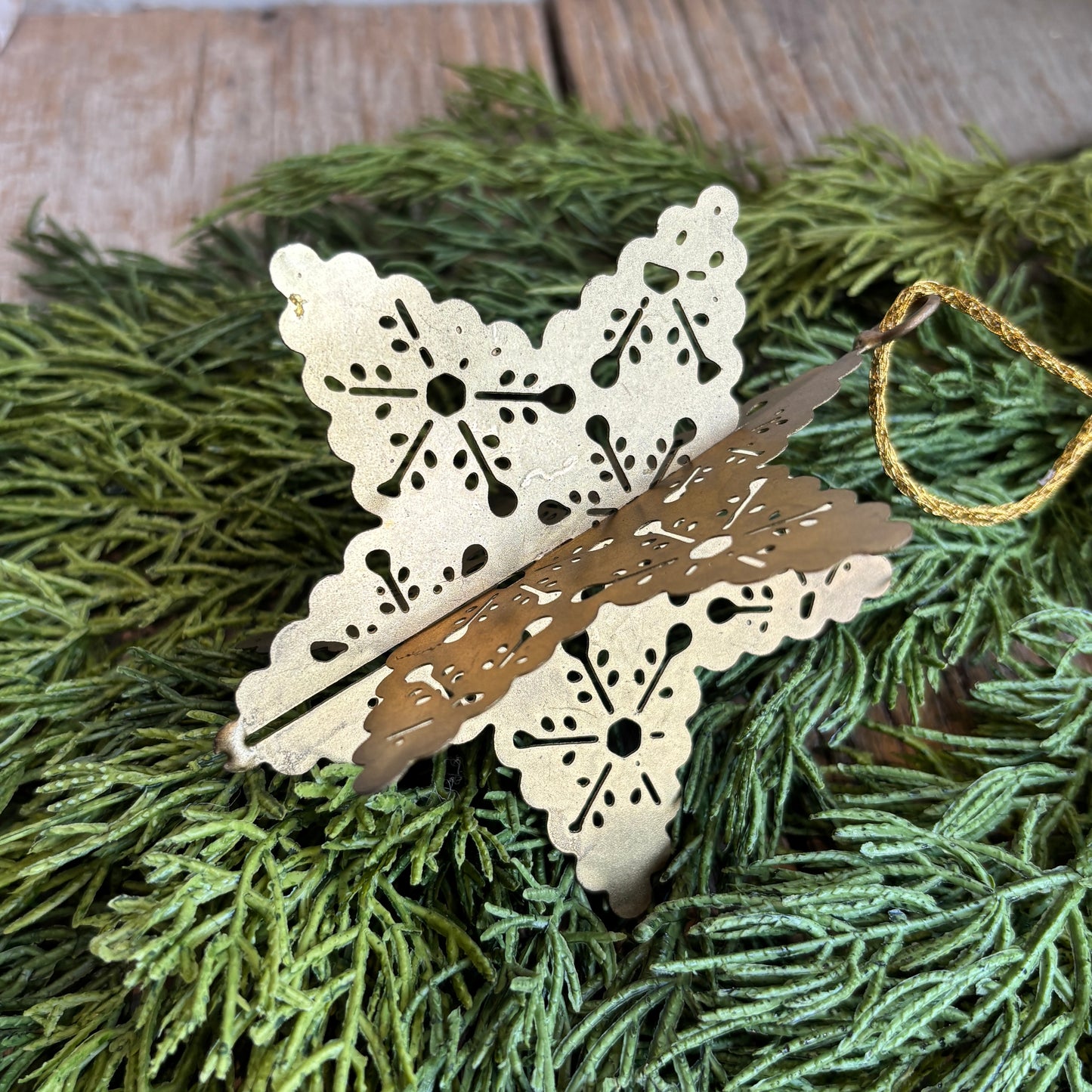 3D Metal Snowflake Ornament