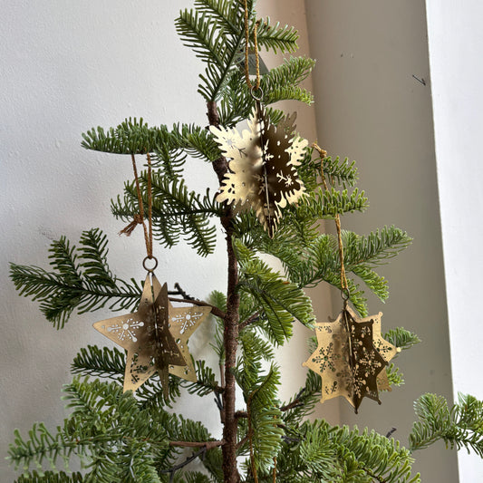 3D Metal Snowflake Ornament