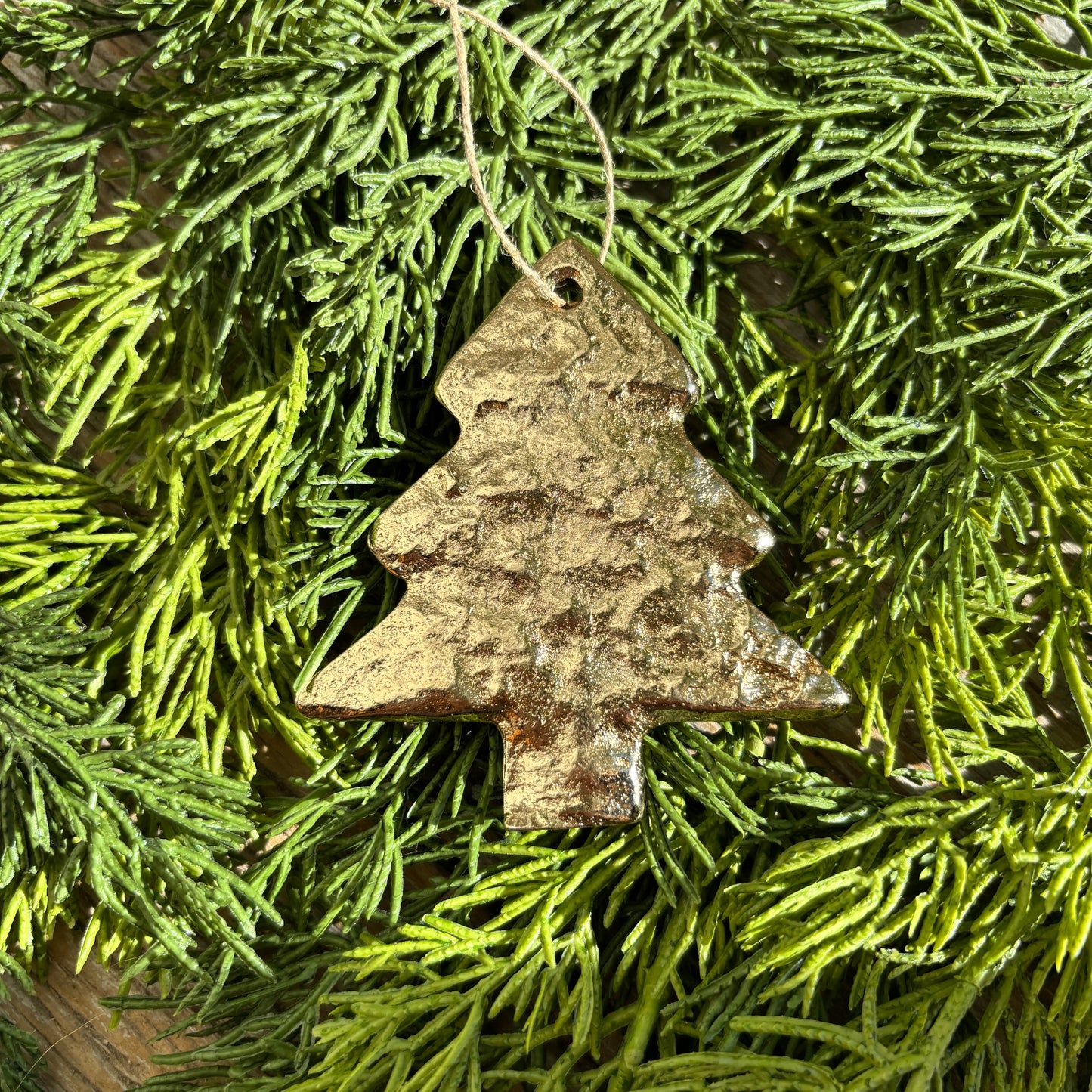 Hammered Metal Ornament