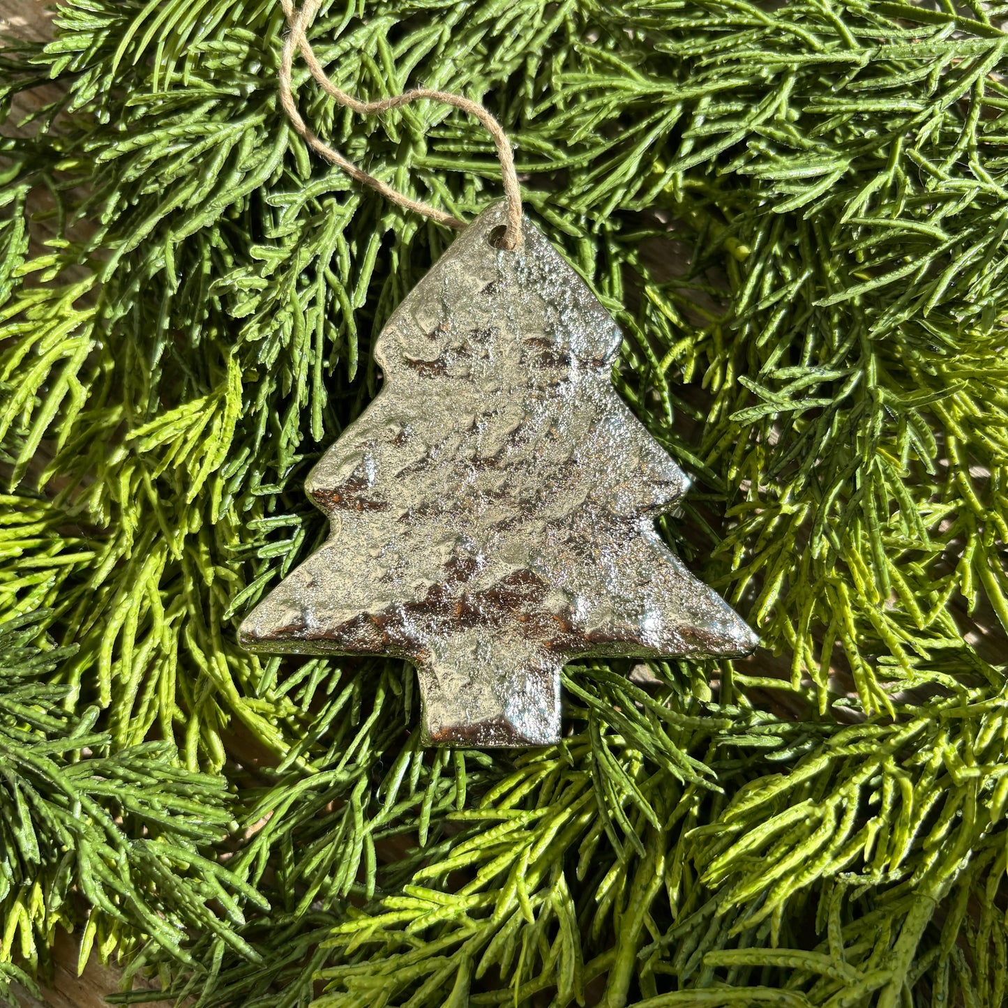 Hammered Metal Ornament