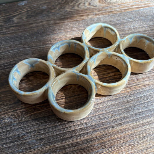 Reactive Glaze Stoneware Egg Holder