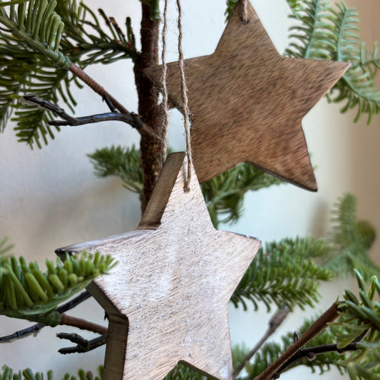 Wooden Star Ornament