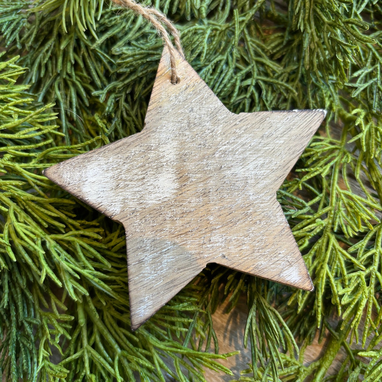 Wooden Star Ornament