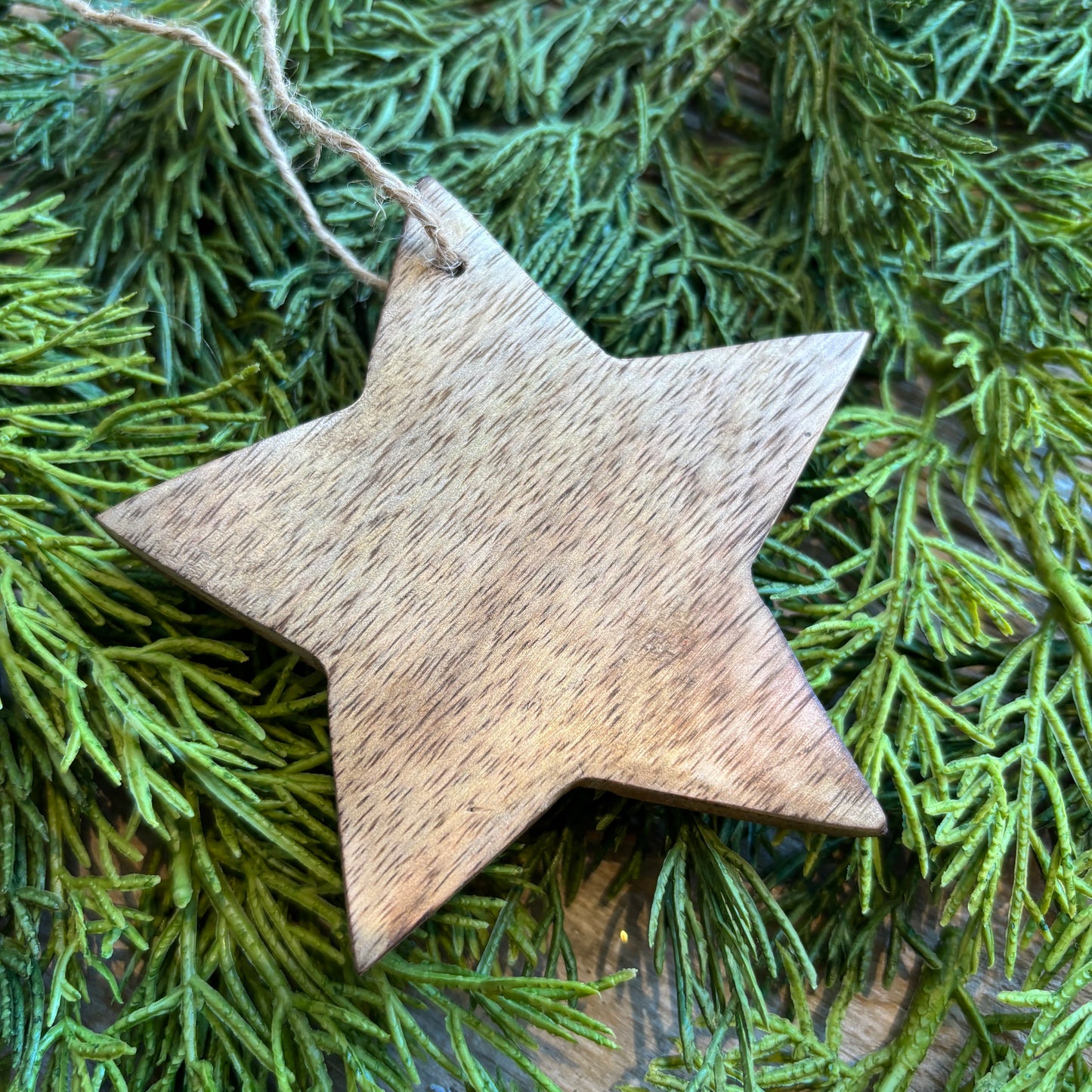 Wooden Star Ornament