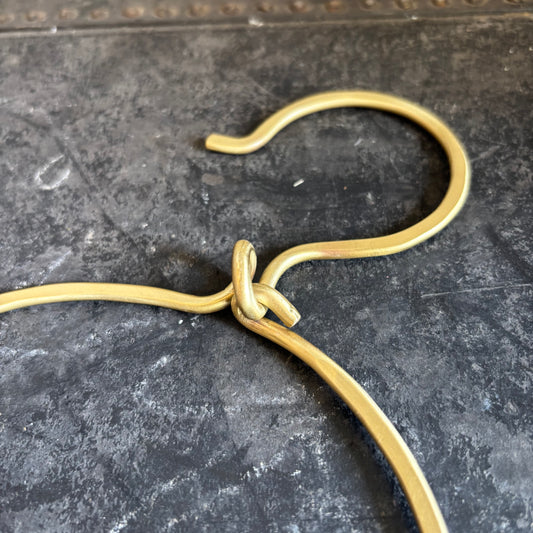 Metal Ring w/ Hook- Gold