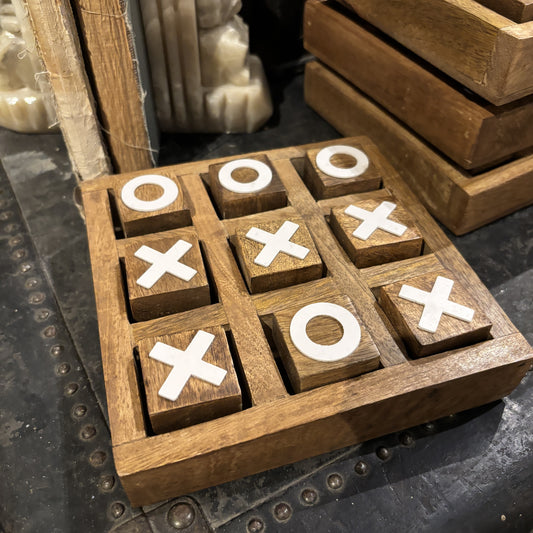 Mango Wood Tic Tac Toe